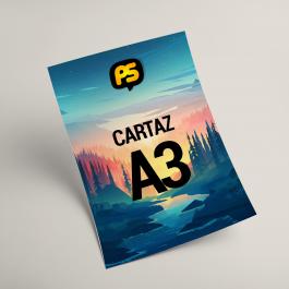 Cartaz A3 Couche 115g 42x29,7cm 4x0   